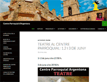 Tablet Screenshot of centreparroquialargentona.cat